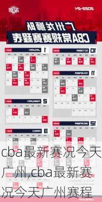 cba最新赛况今天广州,cba最新赛况今天广州赛程