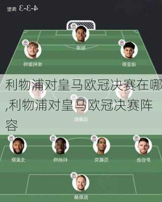 利物浦对皇马欧冠决赛在哪,利物浦对皇马欧冠决赛阵容
