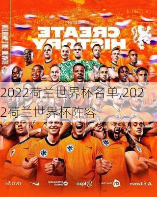 2022荷兰世界杯名单,2022荷兰世界杯阵容