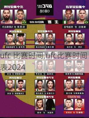 ufc 比赛时间,ufc比赛时间表2024