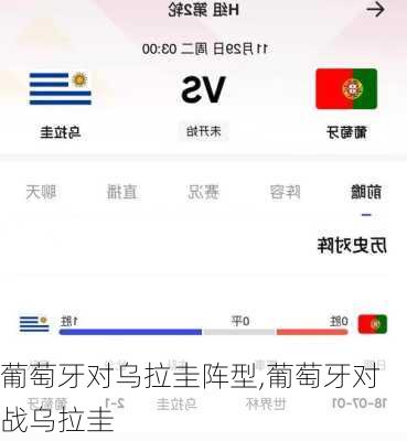 葡萄牙对乌拉圭阵型,葡萄牙对战乌拉圭