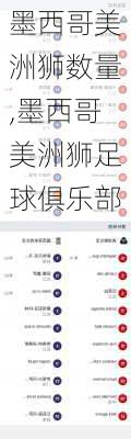 墨西哥美洲狮数量,墨西哥美洲狮足球俱乐部