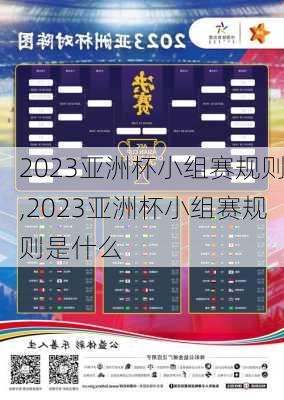 2023亚洲杯小组赛规则,2023亚洲杯小组赛规则是什么