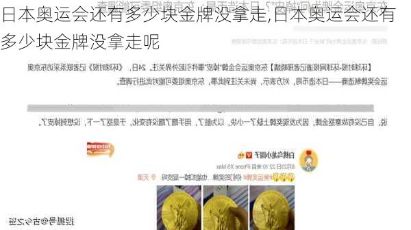 日本奥运会还有多少块金牌没拿走,日本奥运会还有多少块金牌没拿走呢