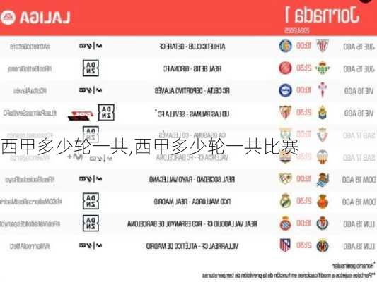 西甲多少轮一共,西甲多少轮一共比赛