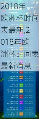 2018年欧洲杯时间表最新,2018年欧洲杯时间表最新消息