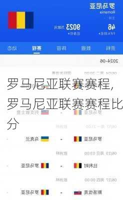 罗马尼亚联赛赛程,罗马尼亚联赛赛程比分