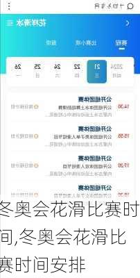 冬奥会花滑比赛时间,冬奥会花滑比赛时间安排