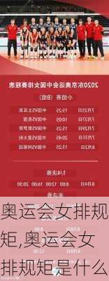 奥运会女排规矩,奥运会女排规矩是什么