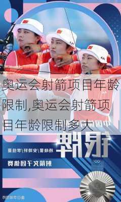 奥运会射箭项目年龄限制,奥运会射箭项目年龄限制多大