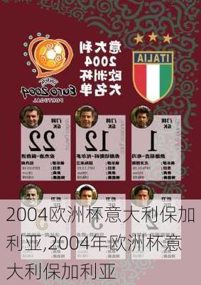 2004欧洲杯意大利保加利亚,2004年欧洲杯意大利保加利亚