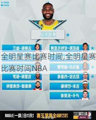 全明星赛比赛时间,全明星赛比赛时间NBA