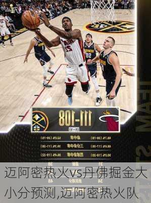 迈阿密热火vs丹佛掘金大小分预测,迈阿密热火队