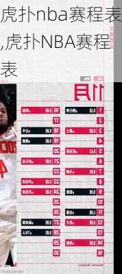 虎扑nba赛程表,虎扑NBA赛程表