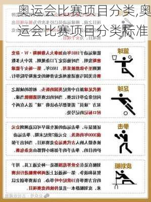 奥运会比赛项目分类,奥运会比赛项目分类标准