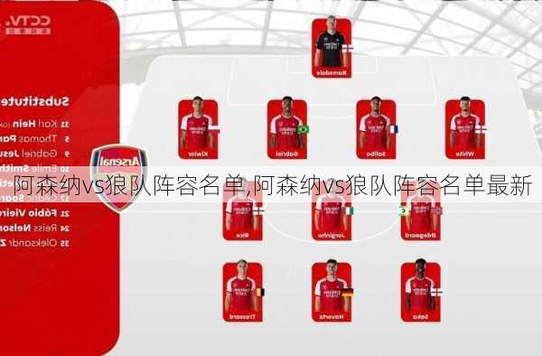 阿森纳vs狼队阵容名单,阿森纳vs狼队阵容名单最新