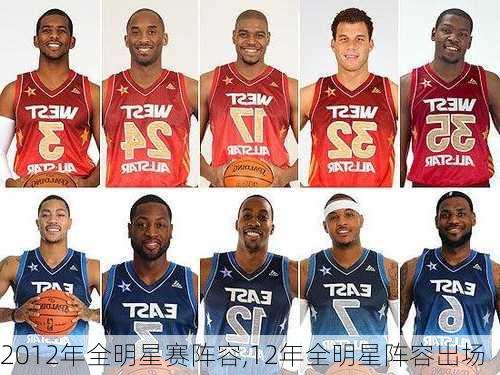 2012年全明星赛阵容,12年全明星阵容出场