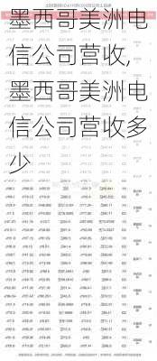 墨西哥美洲电信公司营收,墨西哥美洲电信公司营收多少