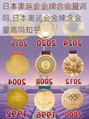 日本奥运会金牌含金量高吗,日本奥运会金牌含金量高吗知乎