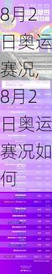 8月2日奥运赛况,8月2日奥运赛况如何