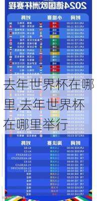 去年世界杯在哪里,去年世界杯在哪里举行