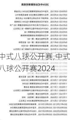 中式八球公开赛,中式八球公开赛2024