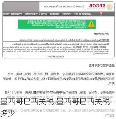 墨西哥巴西关税,墨西哥巴西关税多少