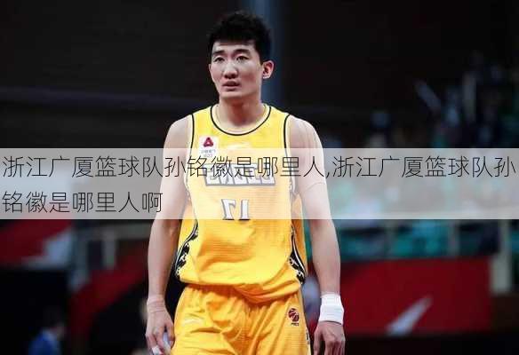 浙江广厦篮球队孙铭徽是哪里人,浙江广厦篮球队孙铭徽是哪里人啊