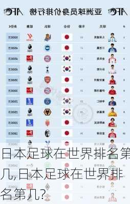 日本足球在世界排名第几,日本足球在世界排名第几?