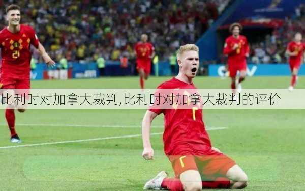比利时对加拿大裁判,比利时对加拿大裁判的评价