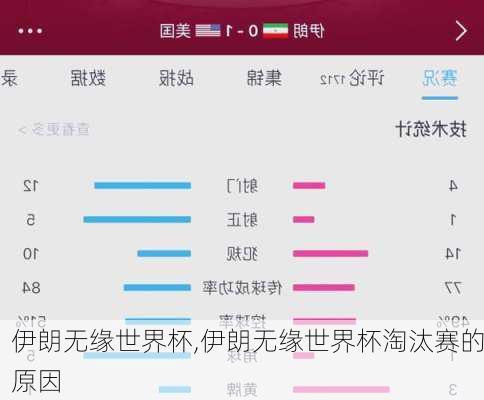 伊朗无缘世界杯,伊朗无缘世界杯淘汰赛的原因