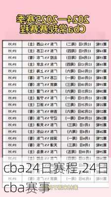 cba24日赛程,24日cba赛事