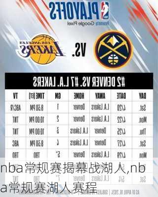 nba常规赛揭幕战湖人,nba常规赛湖人赛程