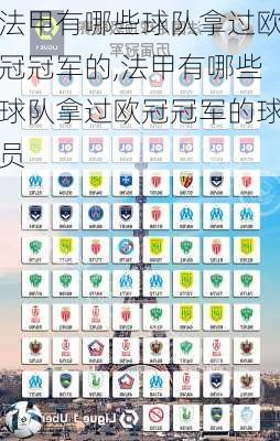 法甲有哪些球队拿过欧冠冠军的,法甲有哪些球队拿过欧冠冠军的球员
