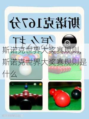 斯诺克世界大奖赛规则,斯诺克世界大奖赛规则是什么