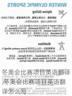 冬奥会比赛项目英语翻译,冬奥会比赛项目英语翻译怎么写