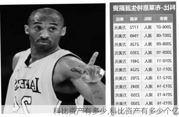 科比资产有多少,科比资产有多少个亿