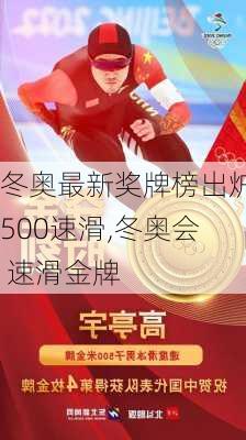 冬奥最新奖牌榜出炉500速滑,冬奥会 速滑金牌