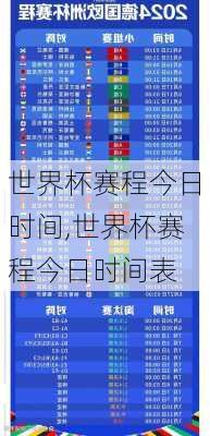 世界杯赛程今日时间,世界杯赛程今日时间表