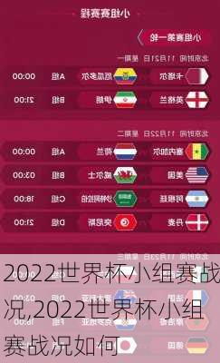 2022世界杯小组赛战况,2022世界杯小组赛战况如何