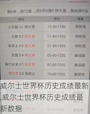 威尔士世界杯历史成绩最新,威尔士世界杯历史成绩最新数据
