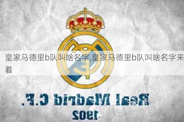 皇家马德里b队叫啥名字,皇家马德里b队叫啥名字来着