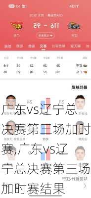 广东vs辽宁总决赛第三场加时赛,广东vs辽宁总决赛第三场加时赛结果