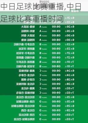 中日足球比赛重播,中日足球比赛重播时间