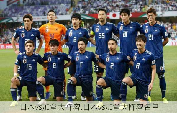 日本vs加拿大阵容,日本vs加拿大阵容名单