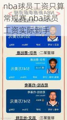 nba球员工资只算常规赛,nba球员工资实际到手