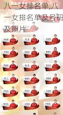 八一女排名单,八一女排名单及号码及照片