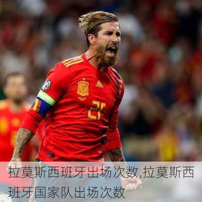 拉莫斯西班牙出场次数,拉莫斯西班牙国家队出场次数