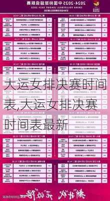 大运女排决赛时间表,大运女排决赛时间表最新