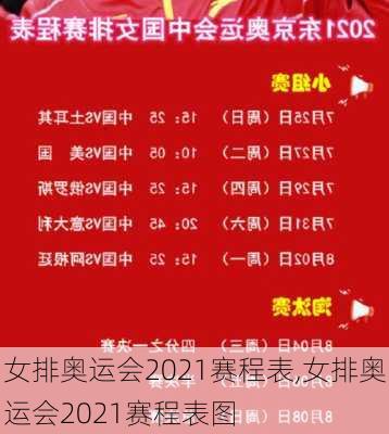 女排奥运会2021赛程表,女排奥运会2021赛程表图